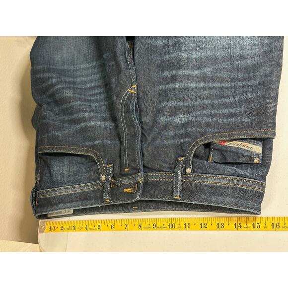 Diesel Jeans Men 30x34 Buster Regular Slim Tapered Button Fly Dark Wash Designer - Picture 11 of 13